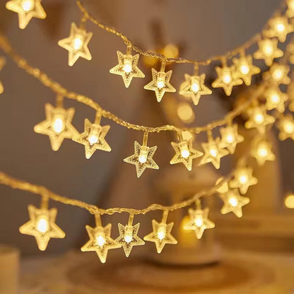 Serial String Star Lights for Decoration - Zynocruze