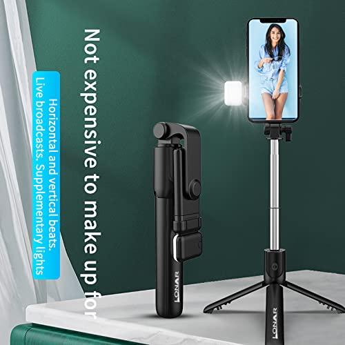 Extendable Flash 3-in-1 Selfie Stick Tripod with Bluetooth Remote - Zynocruze