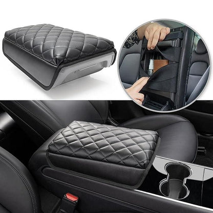 Leather Waterproof Armrest Seat Box Cover Pad Protector - Zynocruze