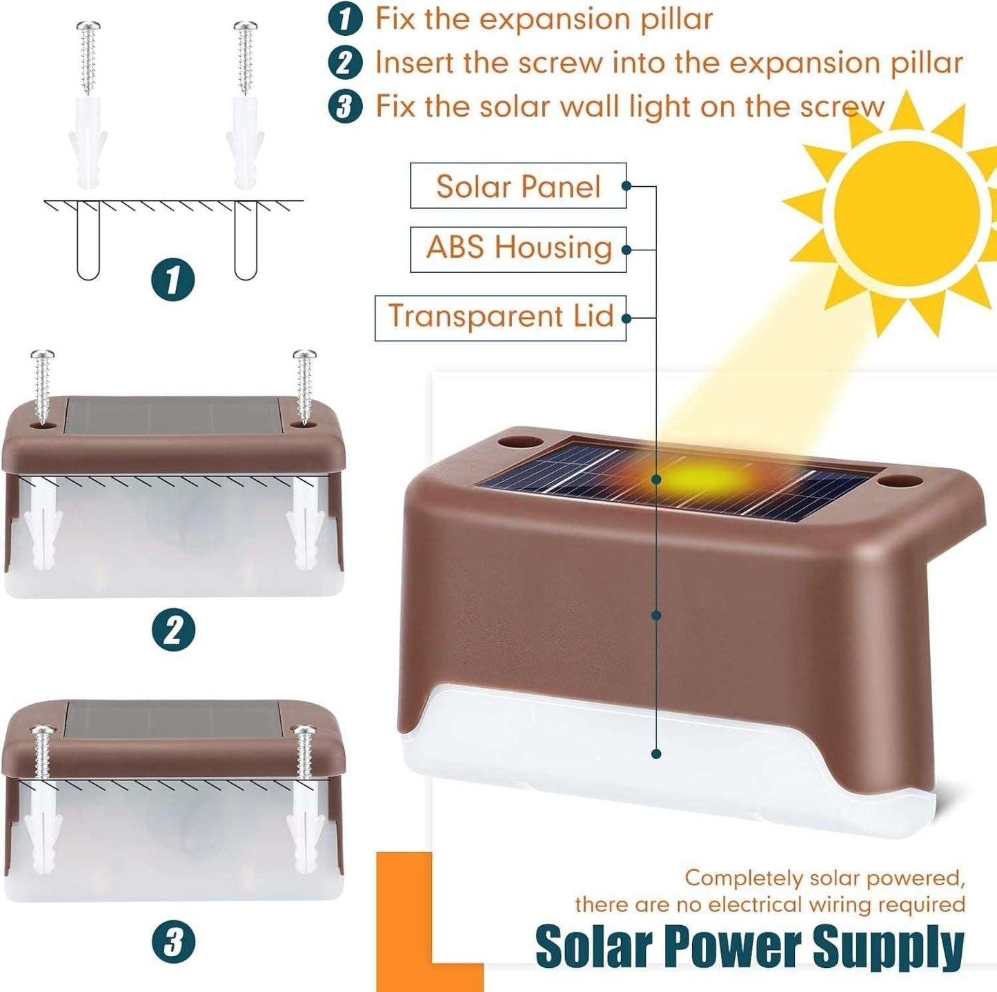 Solar Deck Lights Outdoor - Zynocruze