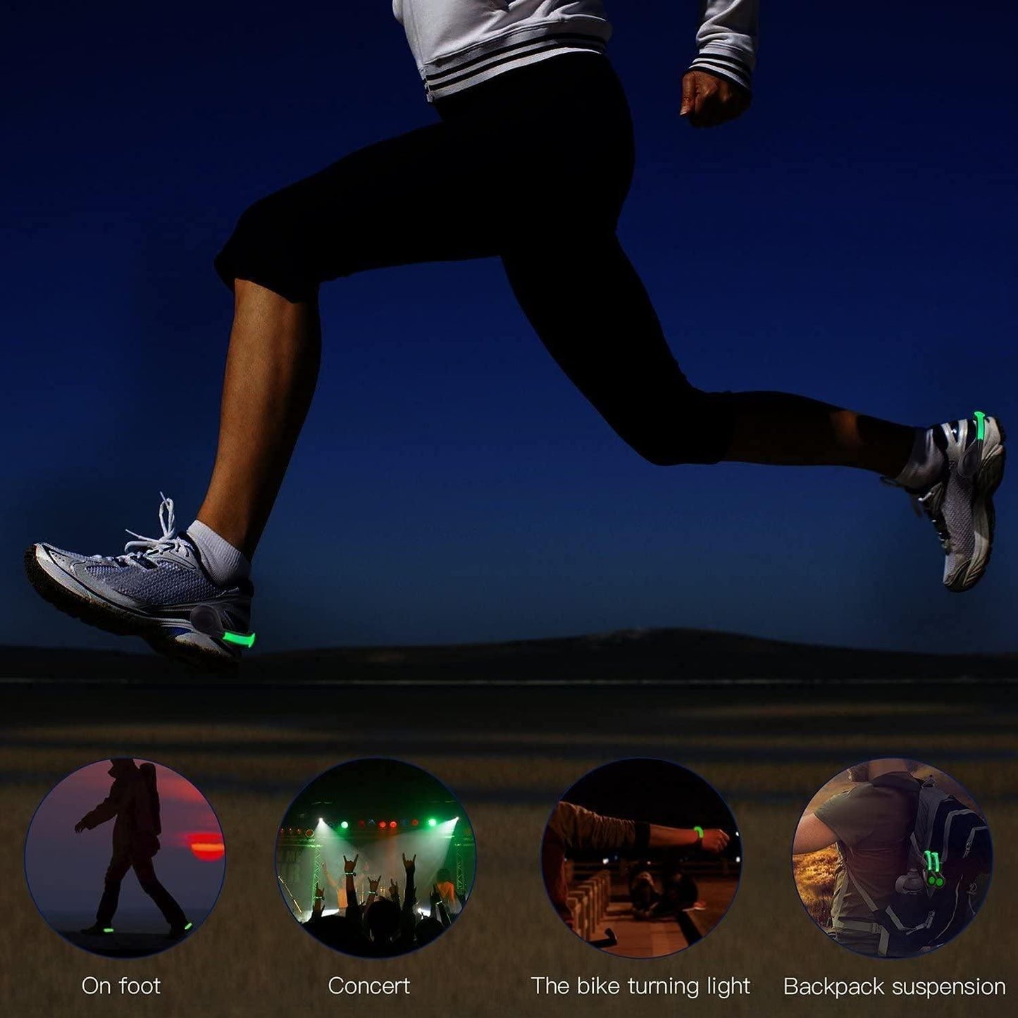 LED Shoes Clip Lights USB Charging - zynocruze