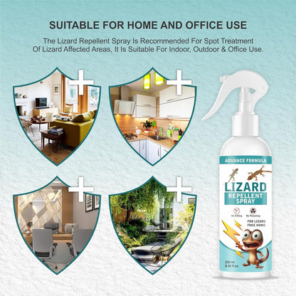 Lizard Repellent for Home Spray Pest Control 250ML (Pack of 2) - Zynocruze