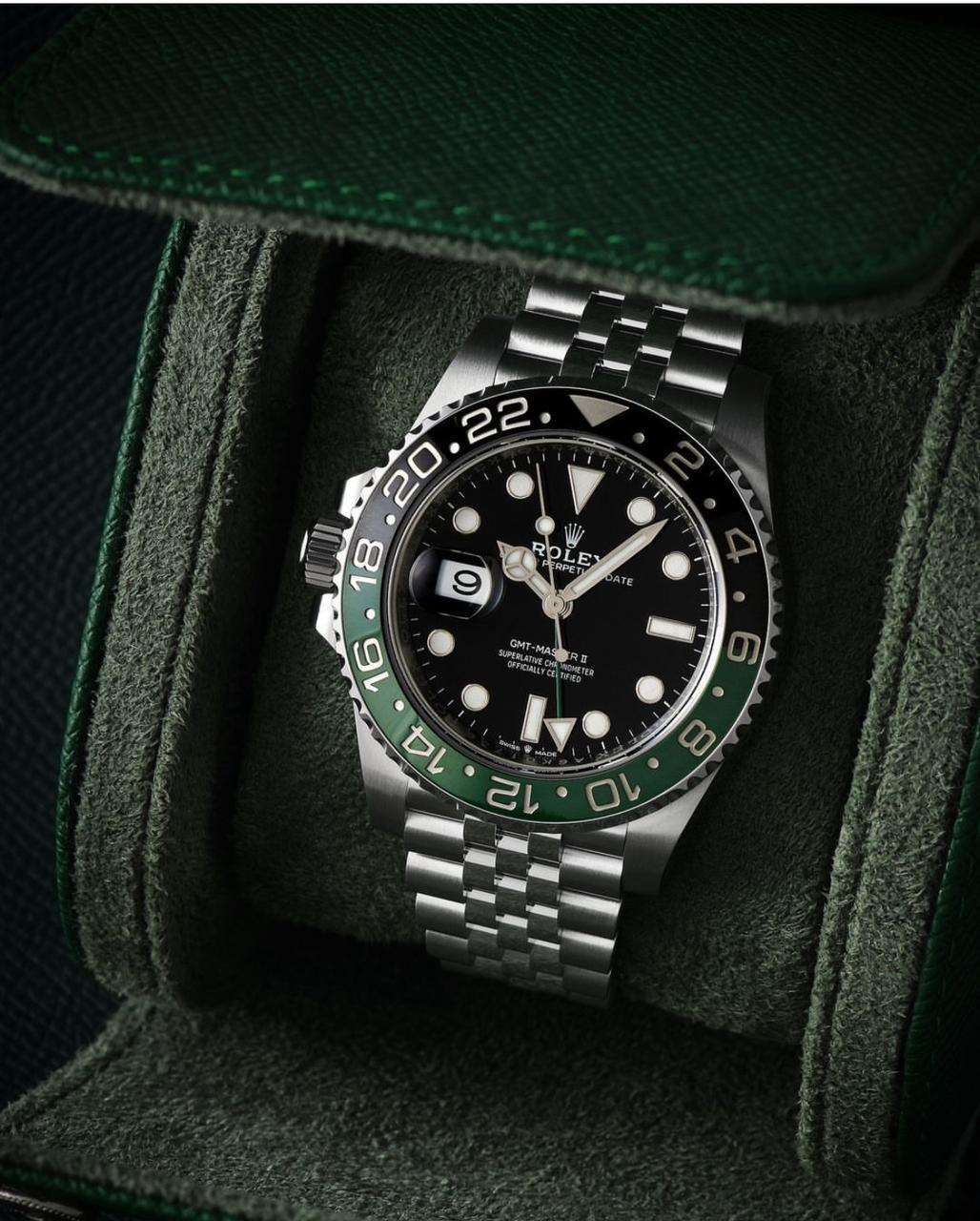 2024 Rolex GMT-Master II Black-Green Bezel | 5-Link Stainless Steel Bracelet - My Store